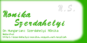monika szerdahelyi business card